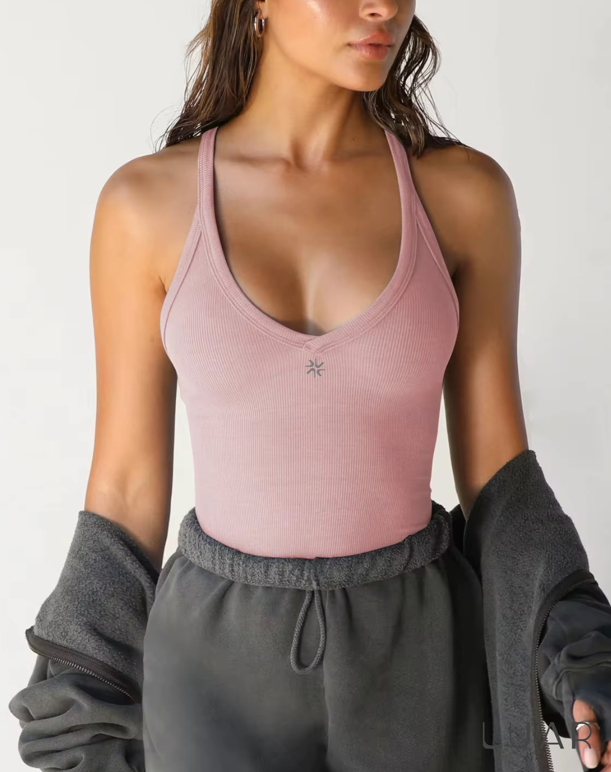 Tank top esencial - Palo rosa